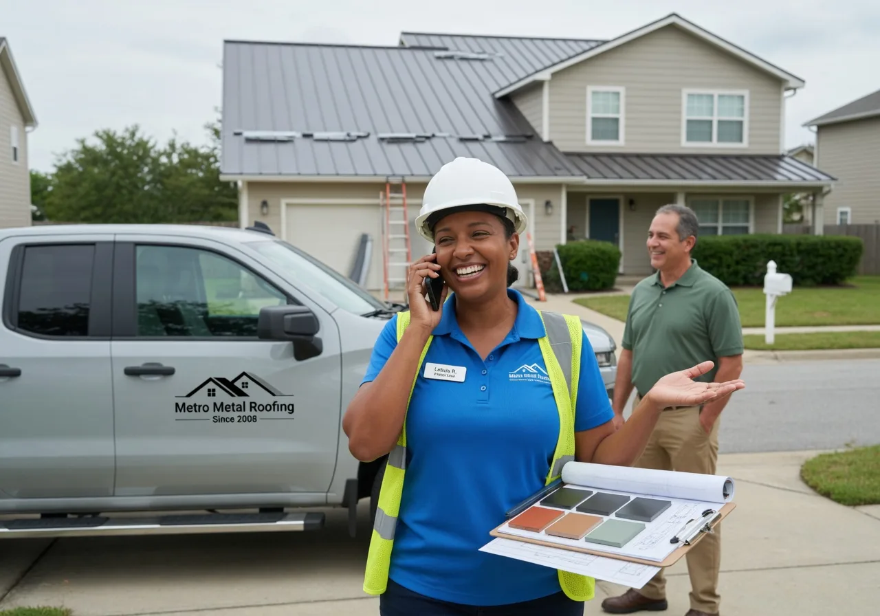 Storm Damage Metal Roof Repair in New Gretna, NJ